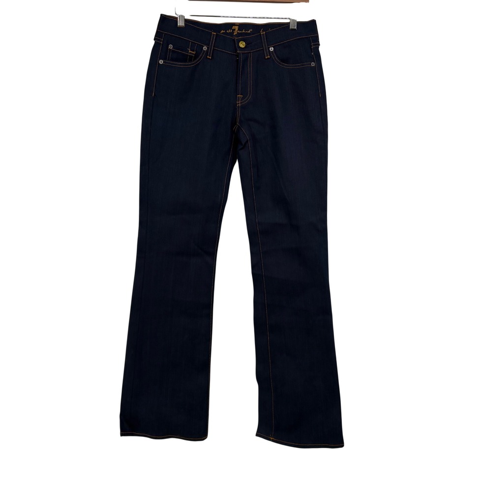 Vintage Y2K 7 For‎ All Mankind Selvedge Low Rise Bootcut Jeans 28 Dead Stock